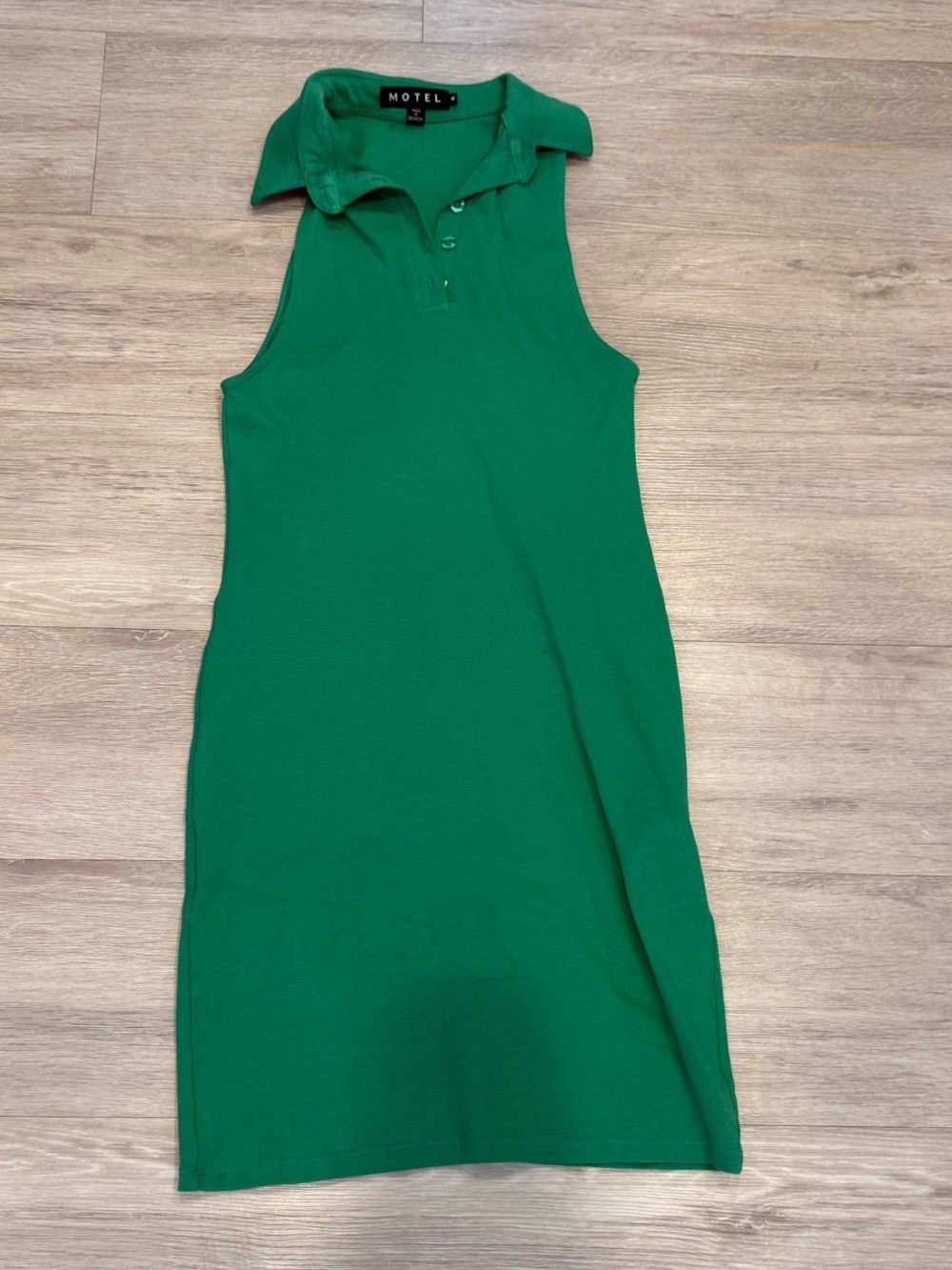 Motel Rocks Green Preppy Polo Dress